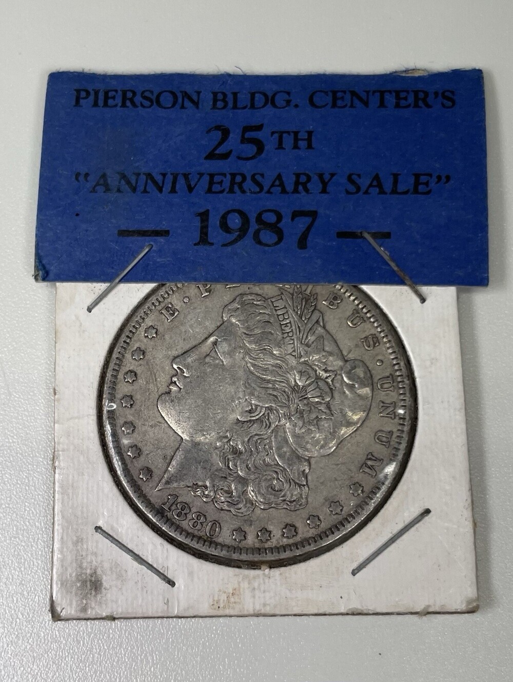 1880 Morgan Silver Dollar $1 90% Silver Philadelphia Mint No Mint Mark Protected